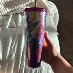 Purple mushroom Starbucks cup